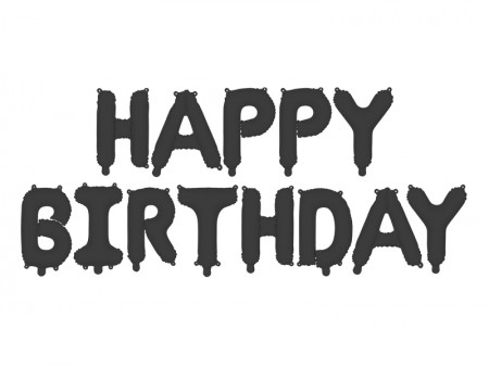 Ballon mylar Happy Birthday...