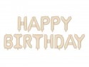 Ballon mylar Happy Birthday - 340x35cm - beige