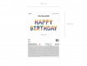 Ballon en mylar Happy Birthday - arc -en -ciel