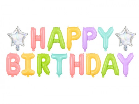 Ballon en mylar Happy Birthday