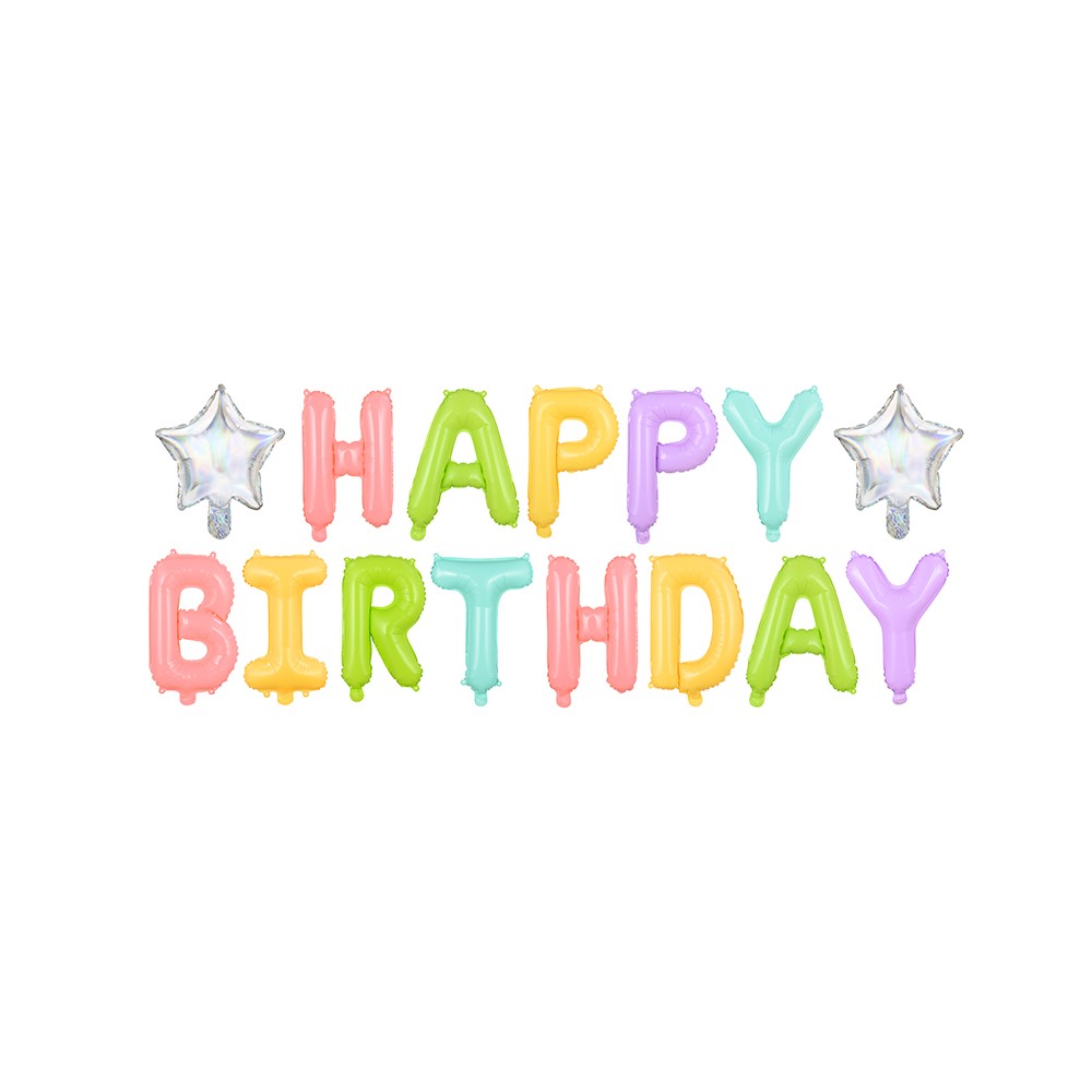 Ballon en mylar Happy Birthday