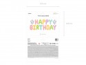 Ballon en mylar Happy Birthday