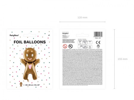 Ballon en mylar Gingerbread...