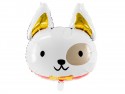 Ballon mylar "chien blanc" - 65 cm