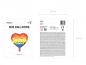 Ballon cœur coloré "Love is Love" - 35 cm