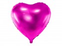 Ballon mylar Coeur - 45cm - rose foncé