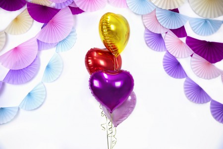 Ballon mylar Coeur - 45cm -...