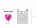 Ballon mylar Coeur - 45cm - rose foncé