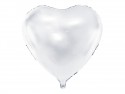 Ballon coeur  blanc- 46 cm 