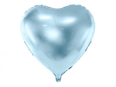 Ballon coeur bleu - 46 cm 