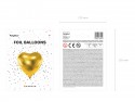 Ballon mylar Coeur - 45cm - or