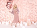 Ballon mylar Coeur - 45cm - or rose