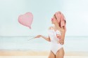 Ballon mylar Coeur - 45cm - rose vif