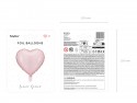 Ballon mylar Coeur - 45cm - rose vif