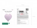 Ballon mylar coeur - 45cm - violet