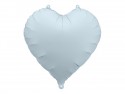 Ballon mylar coeur - 45cm - bleu brumeux