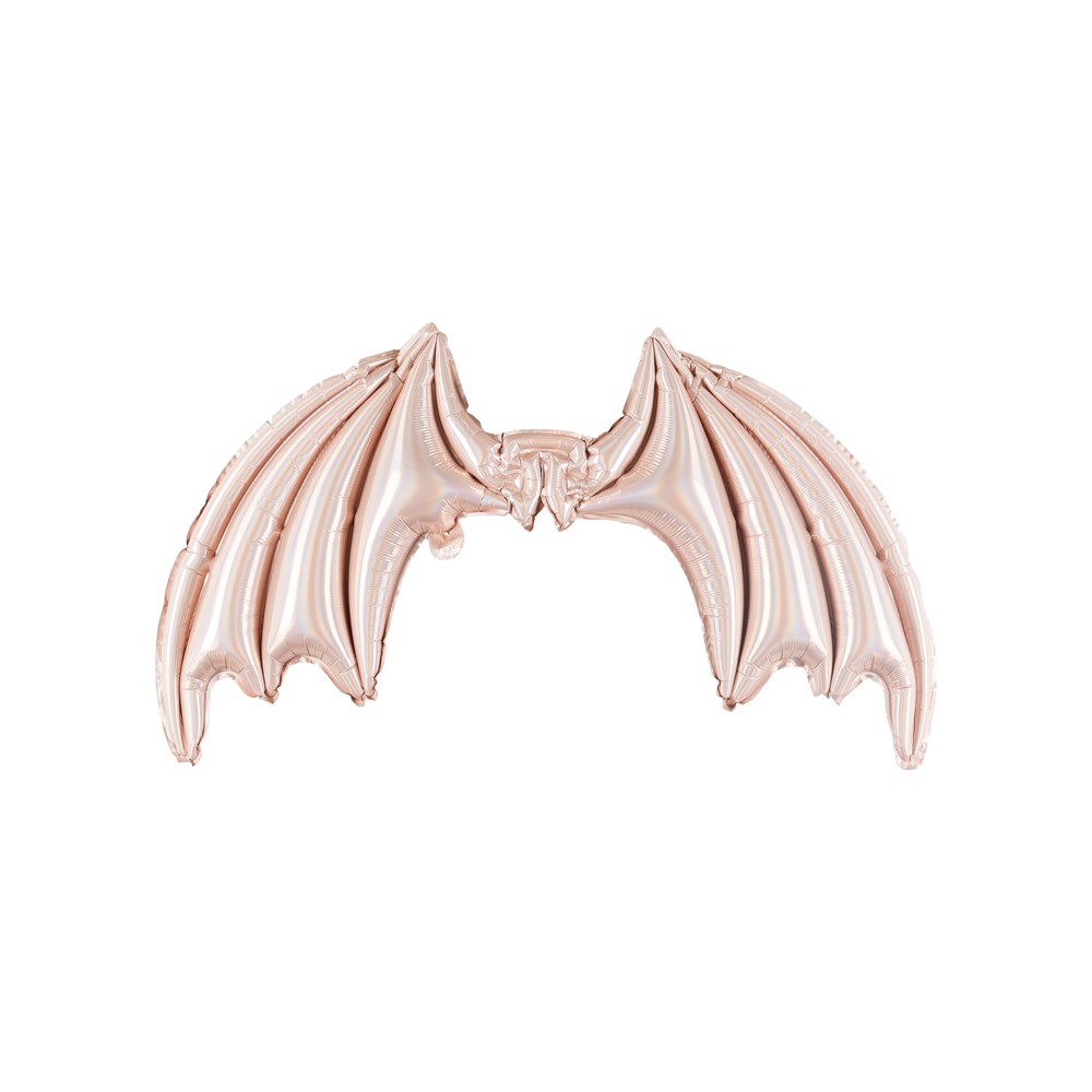 Ballon mylar Ailes de Chauve -souris - rose holographique
