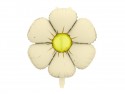 Lot de 4 ballons mylar "fleur crème" - 45 cm
