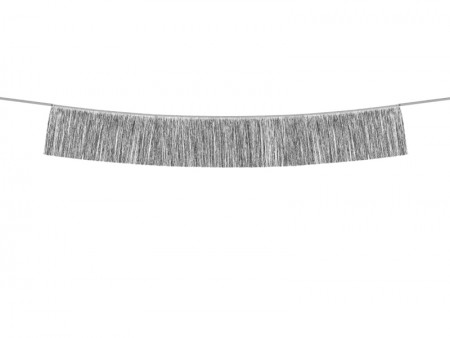 Guirlande de franges - argent