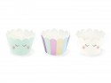 6 Moules à muffins Licorne