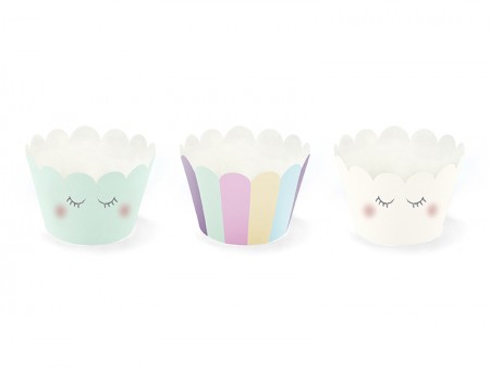 6 Moules à muffins Licorne