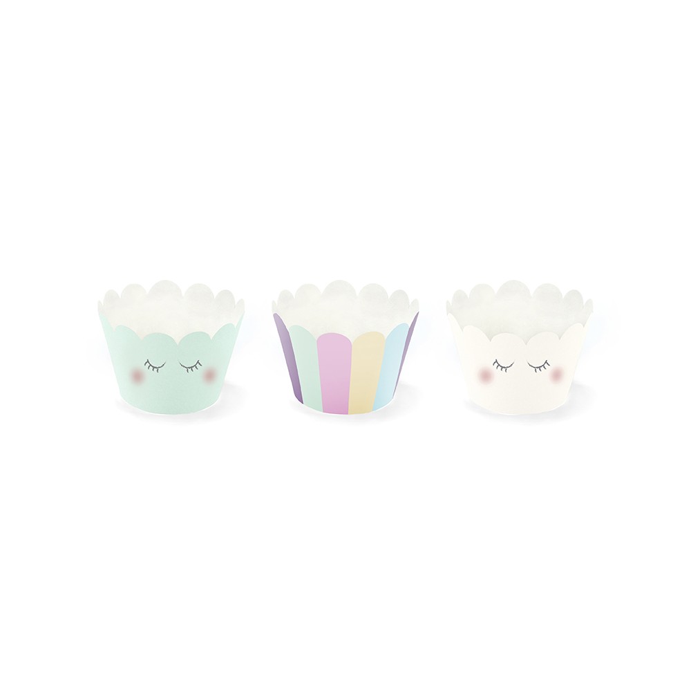 6 Moules à muffins Licorne