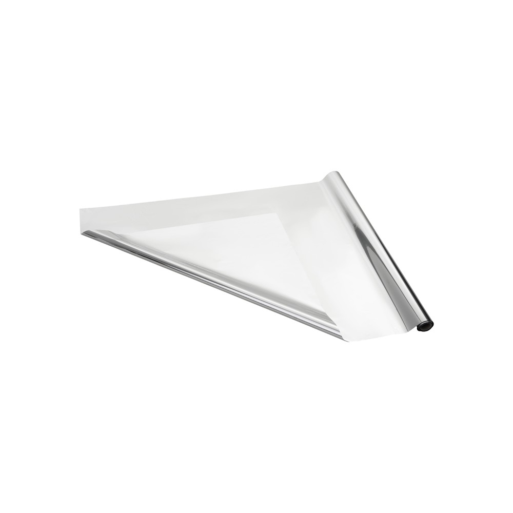 Rouleau de feuille décorative métallique - argent