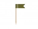 6 Mini drapeaux plume Abeille - mix