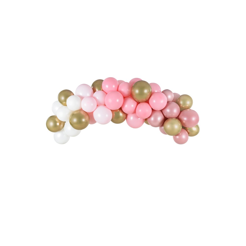 60 Guirlande de ballons - rose