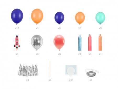 Guirlande de ballons - Fusée