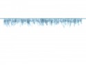Guirlande de plumes - bleu clair