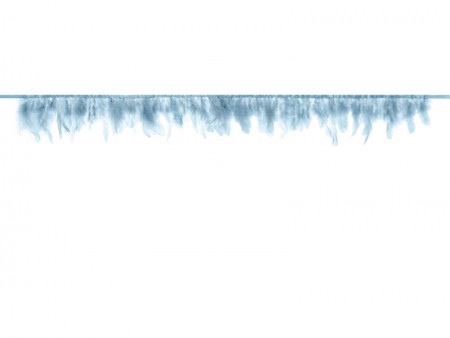 Guirlande de plumes - bleu...