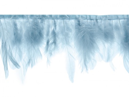 Guirlande de plumes - bleu...