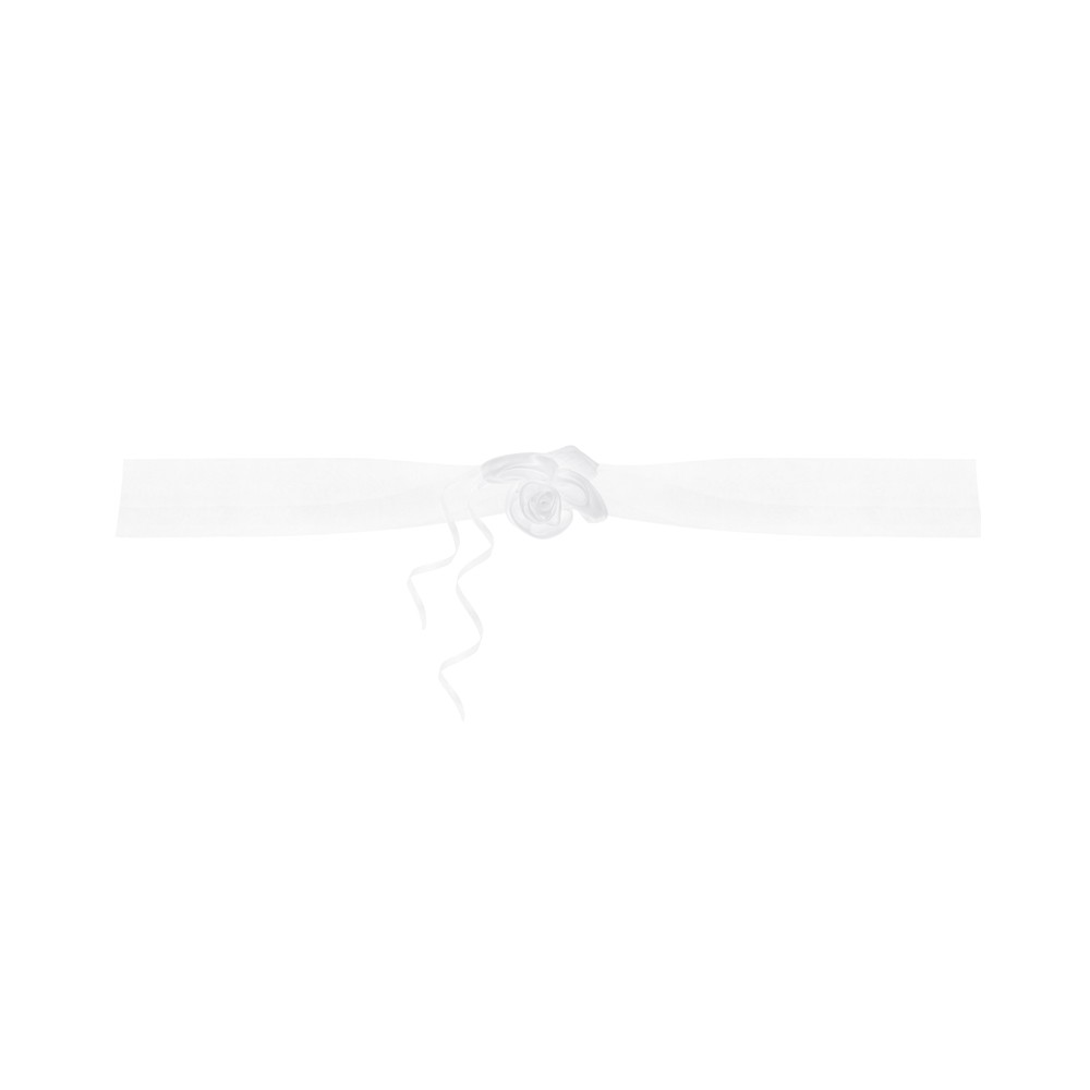 2 Guirlandes en organza - blanc