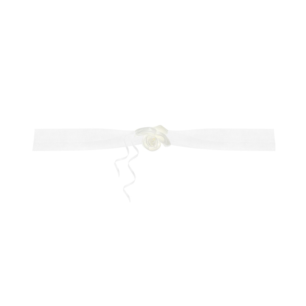 2 Guirlandes en organza - crème