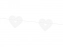 Guirlande coeur - blanche