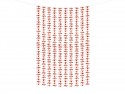 Rideau - Fleurs - or rose - 100x210cm
