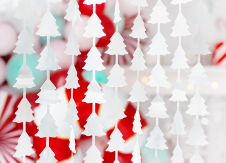Rideau de Noël Arbres de...