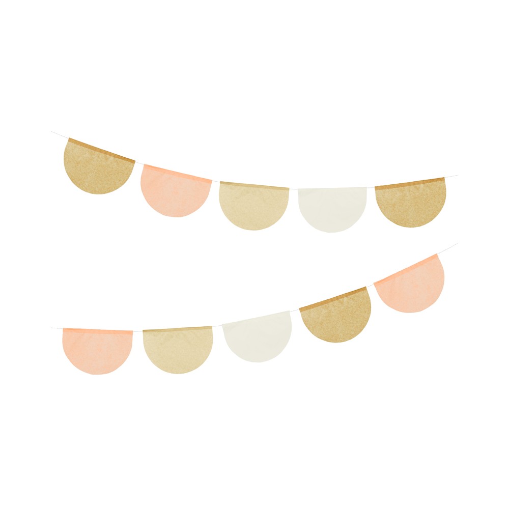 Guirlande de papier de soie - Nude