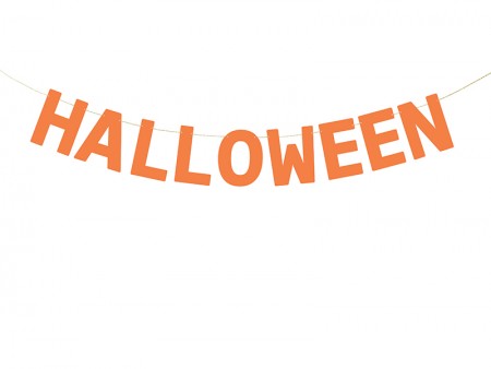Banniere Halloween - orange
