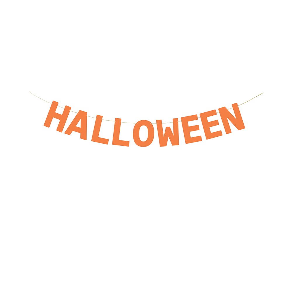 Banniere Halloween - orange