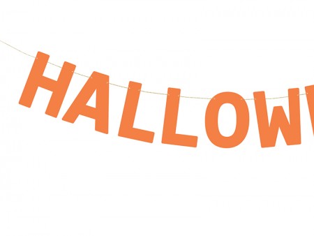 Banniere Halloween - orange