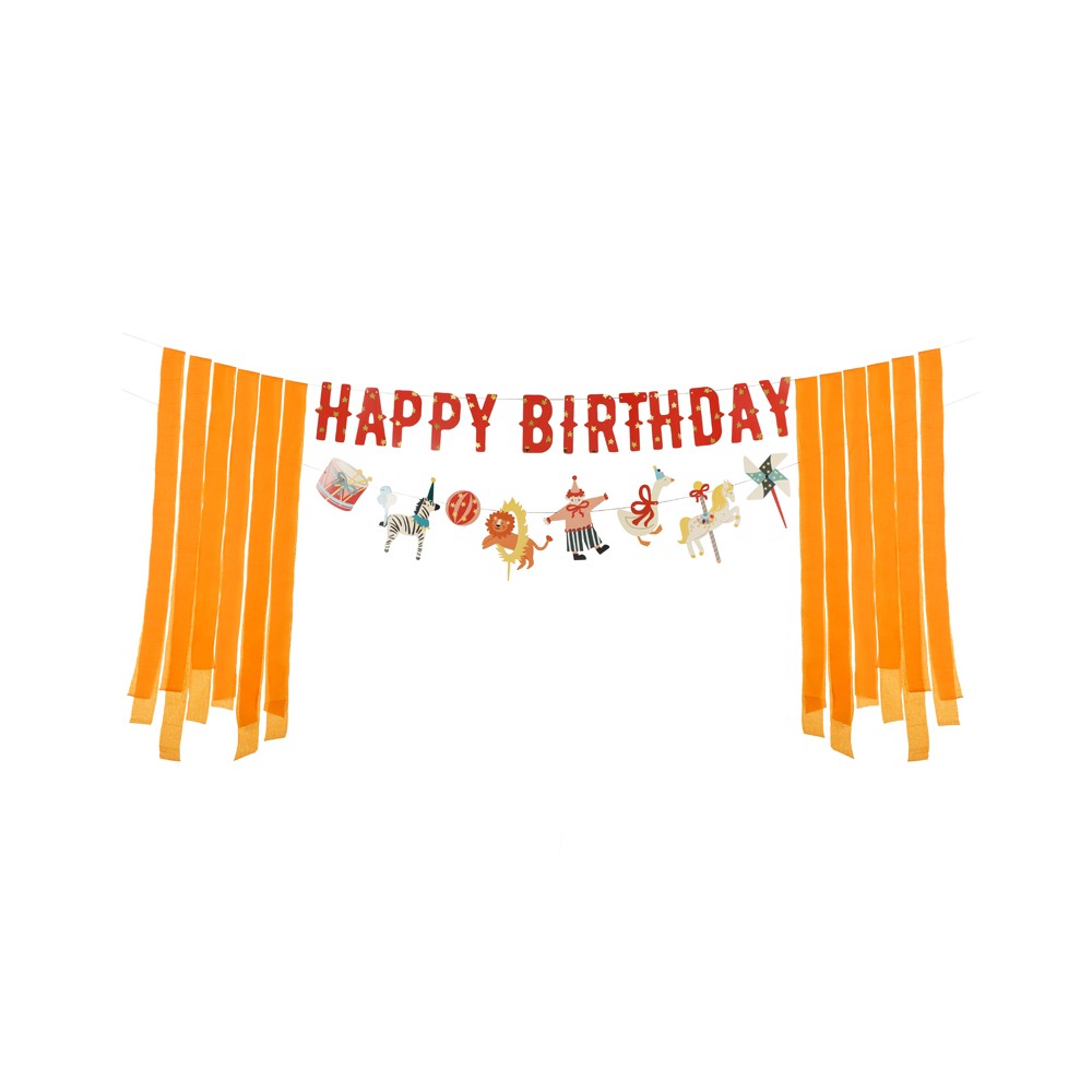 Guirlande Happy Birthday Cirque