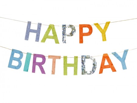 Guirlande Happy Birthday - mix