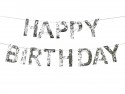Guirlande Happy Birthday - argent