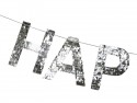 Guirlande Happy Birthday - argent