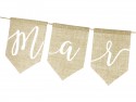 Guirlande en jute ''Just married''