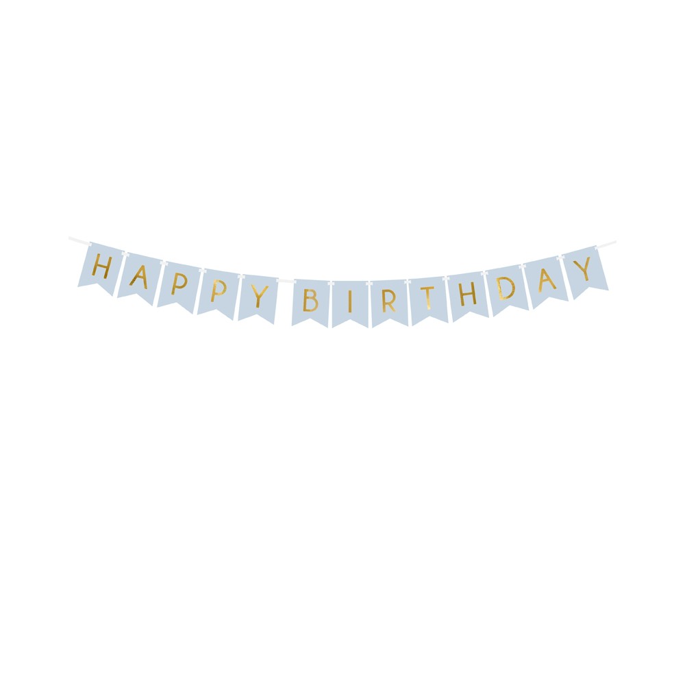 Guirlande ''Happy Birthday'' - bleue