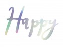 Guirlande ''Happy Birthday'' - iridescente