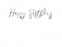 Guirlande Happy Birthday - argent